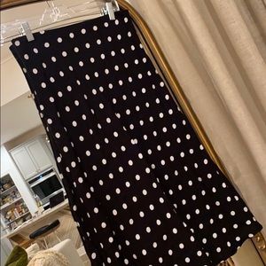 Polka Dot Midi Skirt